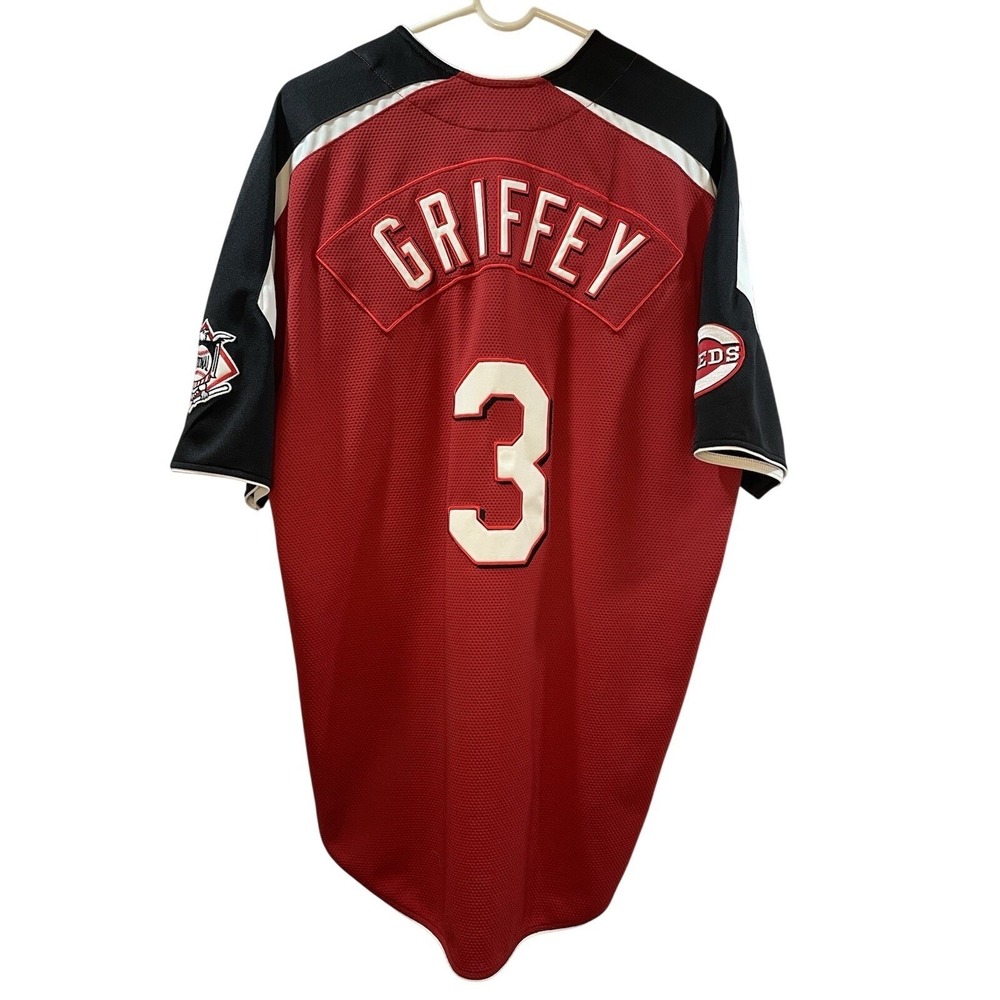 Ken Griffey Jr MLB Cincinnati Reds Jersey#3 Genuine Merchandise - Picture 10 of 15